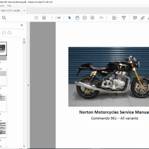 Norton Commando 961 (SE, Sport, Cafe Racer) Service Manual PDF