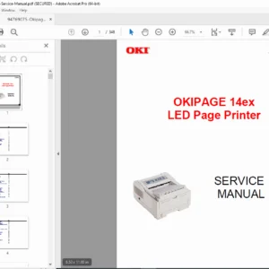OKIPAGE 14ex LED Page Printer Service & Electrophotographic Process Guide PDF
