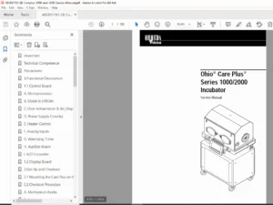 Ohmeda GE Care Plus 1000 2000 Incubator Service Manual PDF