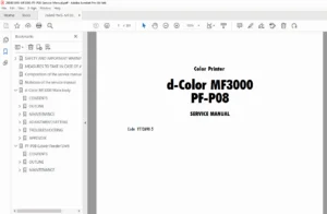 Olivetti d-Color MF3000 Service Manual PDF