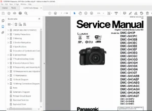 Panasonic Lumix DMC-GH3 Service Manual (DSC1211041CE) PDF
