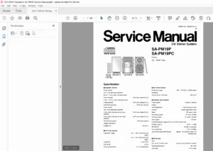 Panasonic SA-PM19 Service Manual PDF