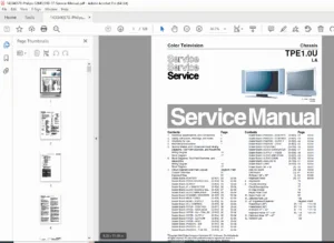 Philips 32MF231D/37 LCD TV Service Manual PDF