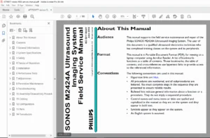 Philips SONOS 5500 Ultrasound System Service Manual (M2424A) - PDF