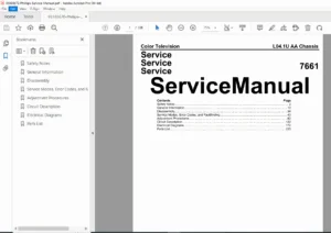 Philips Television CRT TV Service Manual PDF - DOWNLOAD