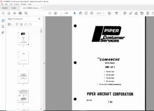 Piper PA-24 Comanche Service Manual PDF