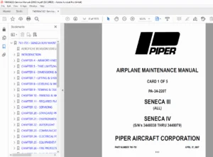 Piper PA-34-220T Seneca III IV Maintenance Manual PDF