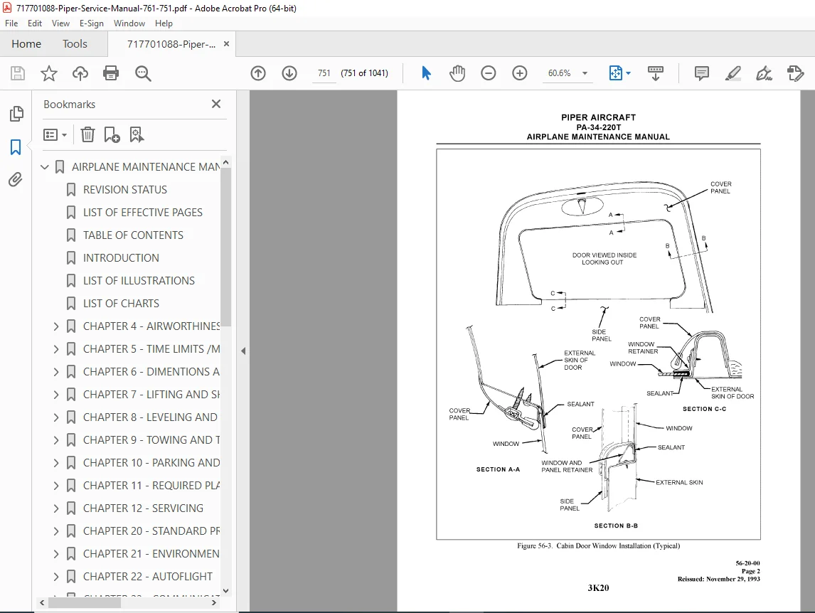 Piper PA-34-220T Seneca III & IV Service Manual PDF (761-751) - Image 4