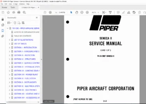 Piper Seneca II PA-34-200T Service Manual - PDF