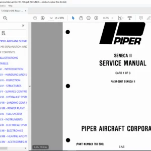Piper Seneca II PA-34-200T Service Manual - PDF