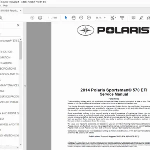 Polaris Sportsman 570 Service Manual PDF DOWNLOAD