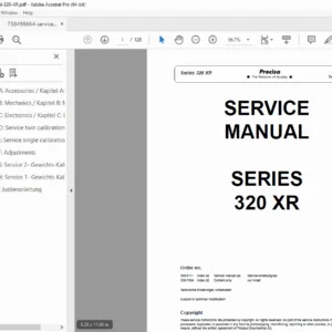 Precisa 320 XR Series Service Manual PDF DOWNLOAD