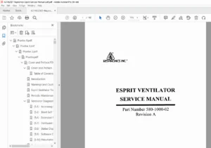 Respironics Esprit Ventilator Service Manual – Diagnostics & Repair PDF