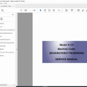 Ricoh Aficio MP2000 Service & Repair Manual – PDF Download