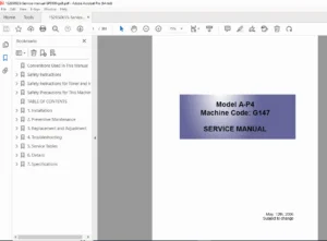 Ricoh Aficio SP 8100DN Service Manual PDF (Adonis-P4 G147)