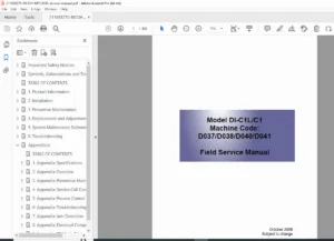 Ricoh MP C2030 / MP C2550 Service Manual PDF (Service & Repair Guide)