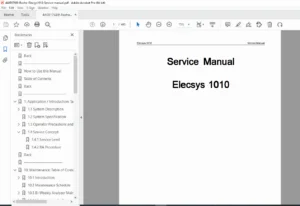 Roche Elecsys 1010 Analyzer Service Manual – PDF Download