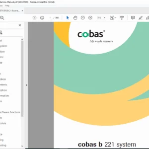 Roche cobas b 221 System Service Manual (Version 9.0, 2009) – PDF