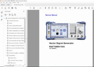 Rohde & Schwarz SMBV100A Vector Signal Generator Service Manual – Ver. 11 PDF