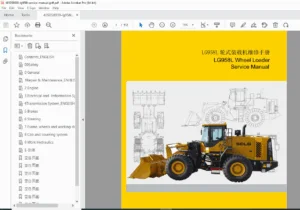 SDLG LG958L Wheel Loader Service Manual PDF DOWNLOAD
