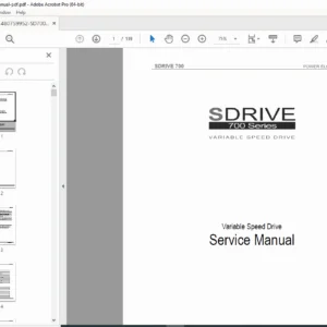 SDRIVE 700 Variable Speed Drive Service Manual & Troubleshooting Guide - PDF