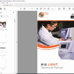 SFRI H18 Light V2 Technical Service Manual (Hematology Analyzer) - PDF