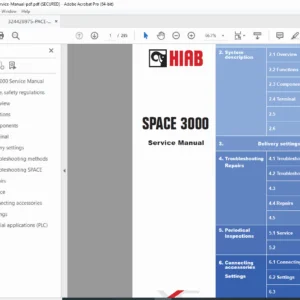 SPACE 3000 Crane Control System Service Manual – Load Moment & Hydraulics – PDF