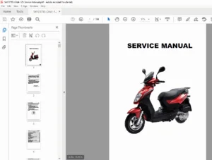 SYM Orbit 125 Scooter Service Manual – PDF Download