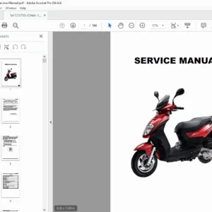 SYM Orbit 125 Scooter Service Manual – PDF Download