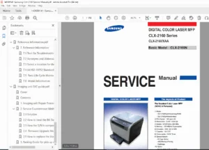 Samsung CLX-2160 Service Manual PDF