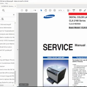 Samsung CLX-2160 Service Manual PDF