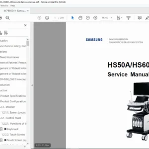 Samsung HS50A HS60A Ultrasound Service Manual PDF