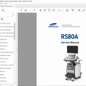 Samsung RS80A Ultrasound System – Service Manual Summary PDF