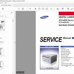 Samsung SCX-4200 Service Manual (Repair, Disassembly, Schematics) – PDF