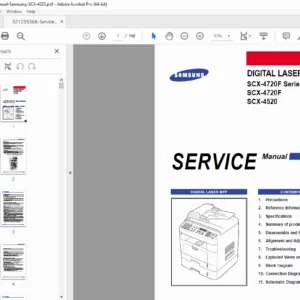 Samsung SCX-4720F / SCX-4520 Digital Laser MFP Service & Repair Manual PDF