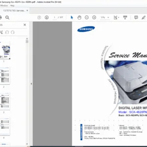 Samsung SCX-4824FN / SCX-4828FN Service Manual -  PDF