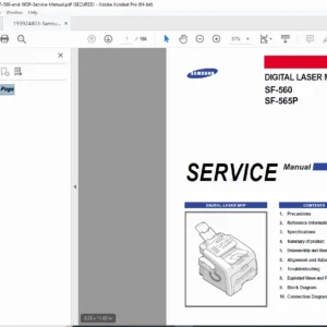 Samsung SF-560 / SF-565P Laser Fax Service Manual – Complete PDF