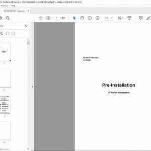Sedecal HF Series X-Ray Generator Service Manual PDF