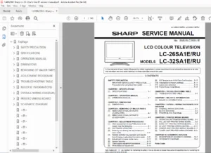 Sharp LC-26SA1E / LC-32SA1E LCD Television Service Manual - PDF