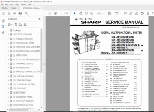 Sharp MX-M365N/M465N/M565N Service Manual PDF – Full Technical Repair Guide