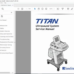 SonoSite TITAN Ultrasound System Service Manual – PDF Download