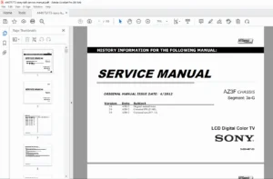 Sony KDL-HX850 / HX853 / HX855 LED TV Service Manual – PDF