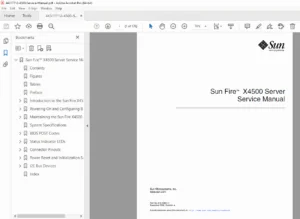 Sun Fire X4500 Server Service Manual PDF – Maintenance & Repair Guide