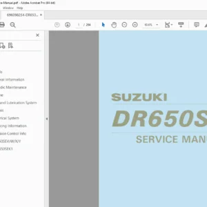 Suzuki DR650SE (96–01) Factory Service Repair Manual PDF DOWNLOAD