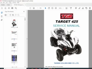 TGB Target 400 / 425 ATV Service Repair Manual – Full Workshop Edition PDF
