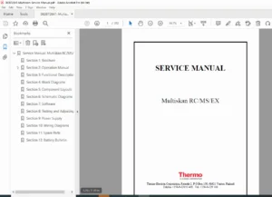 Thermo Multiskan RC/MS/EX Service Manual PDF