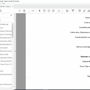 Tohatsu Outboard Service Manual –  PDF DOWNLOAD