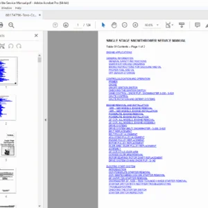 Toro Single Stage Snowthrower CCR Powerlite Service Manual PDF