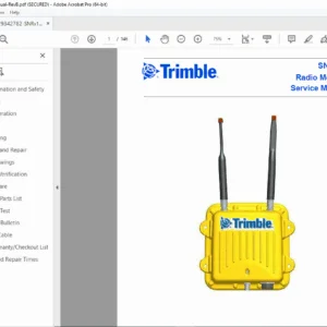 Trimble SNRx10 Radio Modem – Service Manual (P/N 59646-SVC Rev B) PDF