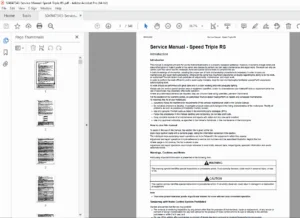 Triumph Speed Triple RS 1050 Service Manual (2021 Edition) – PDF Download